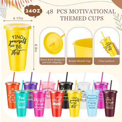 Colorful 48 Sets Inspirational Gifts for Employee Appreciation – Cups, Notebooks