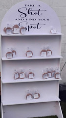 White Arch Freestanding Wedding Shot Display Shelf Stand 70 x 35.43 x 24.6
