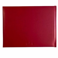 Hallmark Red Leather Guest Book 9.25” x 7” NEW in Box 72 Lined Pages LTH4398