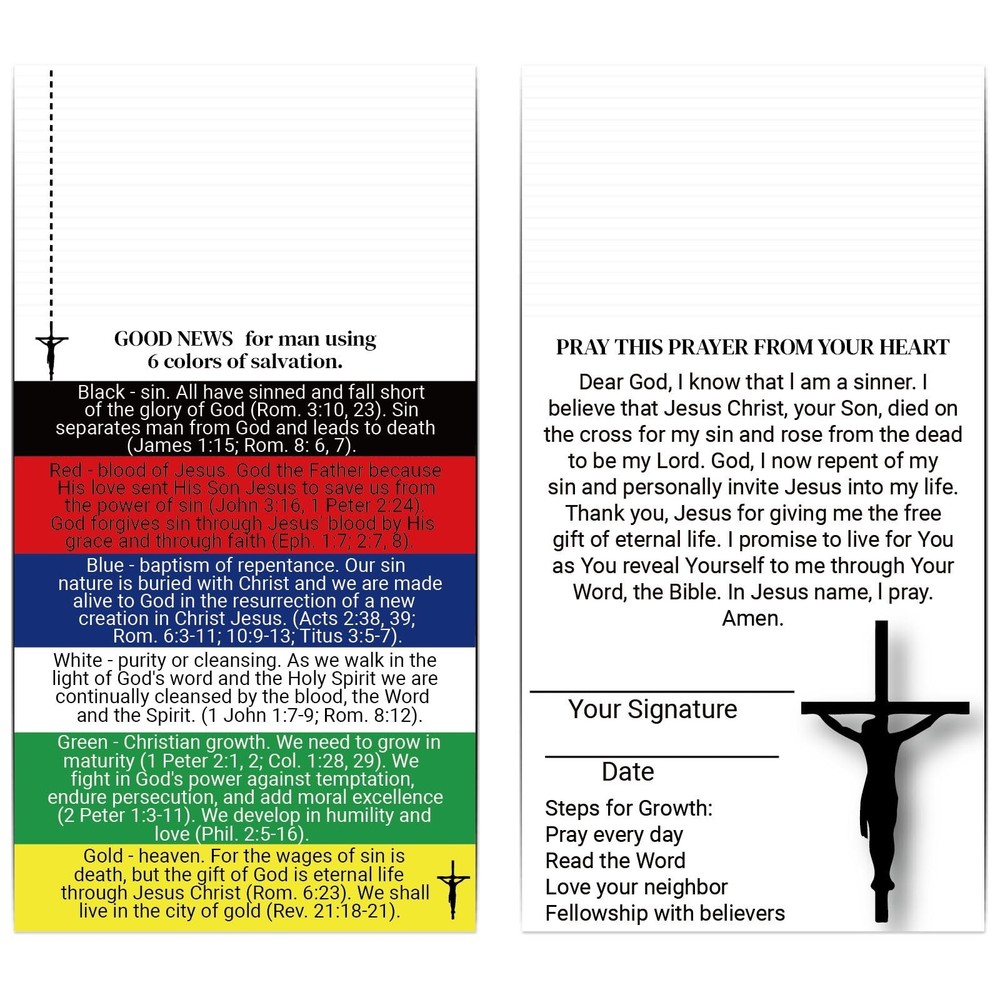 240pcs Gospel Tracts Cards Religious Christian Romans Road Salvation Tracts P…