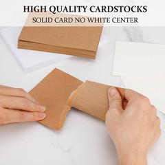 50 Sheets 4×6 Cream White Cardstock Paper, Thick 92lb/250gsm Cream White Blan…