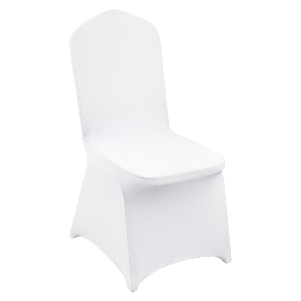 VEVOR 30PCS White Stretch Spandex Folding Chair Covers for Wedding Party Dining