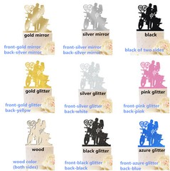 Country Wedding Cake Toppers Rustic Cowboy Western Party Decorations Custom