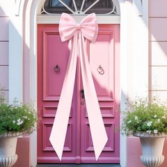Giant Bow Decoration,78×18 Inch Big Bows Giant Ribbon Tie for Satin Pink