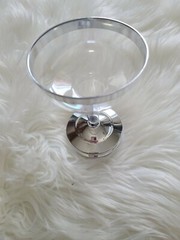 5 oz Clear with Silver Rim Plastic Champagne Flutes Disposable Glasses TABLEWARE