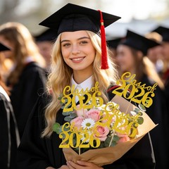 12 Pcs Graduation Decoration 2026 Centerpieces For Tables Gold Party Decor