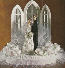 New Wilton «Dedication» Wedding Cake Top, white coat, black pants # 101-151