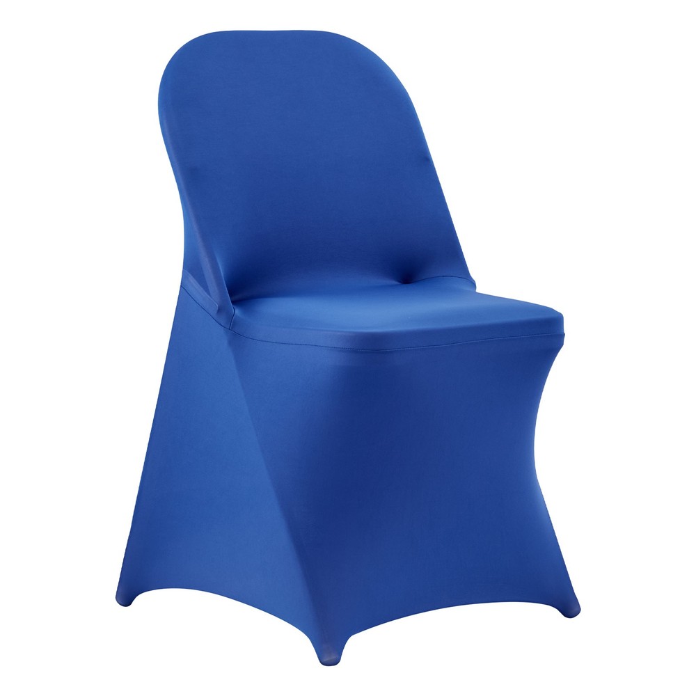 Uimoso 50PCS Blue Stretch Spandex Chair Covers for Weddings, Parties, and Dining