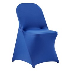 Uimoso 50PCS Blue Stretch Spandex Chair Covers for Weddings, Parties, and Dining