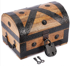 Pirate Treasure Chest Centerpiece Nautical Party Decor Gems Pearls Gold Coins