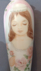 Vintage Bride Wedding Vase Hand Painted Artist Signed Porcelain Fine China 6.5″