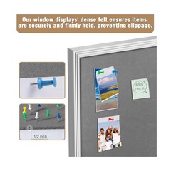 Mifuro 48″x30″ Enclosed Bulletin Board, Outdoor Lockable Weather-Resistant Al…