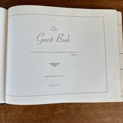 Samuel Ward Genuine Leather 1958 to 1984 Guest Book Weaverville, North Carolina