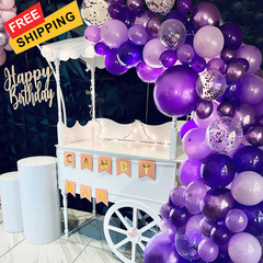 Metallic Chrome Purple Balloons Set, 60 Pieces – 12 Inch 12 inches,