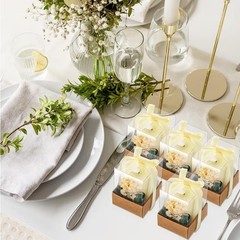 Retisee Wedding Bridal Shower Candle Favors for Guests – Wood (32 Sets)