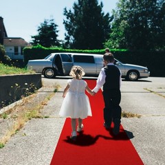 Red Carpet Runner for Party, 2.6X15 ft, 130 GSM Felt Non-Woven Fabric, Hollyw…