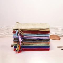 10/20/30pcs Wedding Imitation Hemp Favour Gift Bags Jewelry Drawstring Pouch