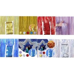 Curtain 1m*2m Door Hanging Decor For Wedding Birthday Party Easy To Install
