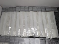 24 NEW packs of wedding Church Pew Bows w/Tulle White (48 total bows-2 per pack)