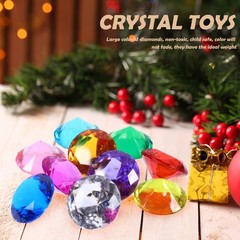 10Pcs Reusable Acrylic Gems Toy for Kids Colorful DIY Jewelry Making Accessories