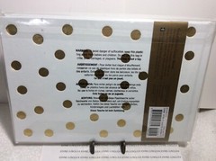 WHITE/GOLD GUEST BOOK New sealed plastic Lined Pages Sign in Book Hard Covered