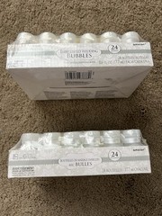 2, 24 ct. Packages (48) Of 0.6 fl oz Embellished Wedding Bubbles NEW / SEALED