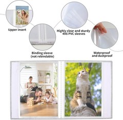 vivinin 2 Pack Photo Album 4×6, Linen Cover Photo Book, Small Photo Album Book f