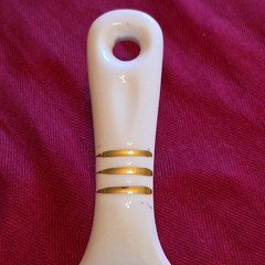 Wedding Cake Server VTG Gold Gilded Filigree Porcelain Dessert Pie Shabby Chic