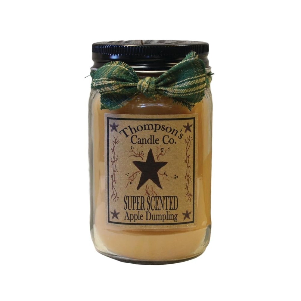 Thompson’S Candle Co. Thompsons Candle Co Apple Dumpling Mason Jar Candles