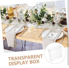 50X Clear PVC Boxes Wedding Favour Gift Candy Package Box Transparent Rectangle