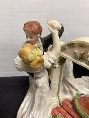 Wedding Bride And Groom With Mirror, Cake Vintage, Red Hair,