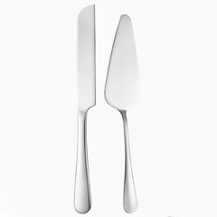 Golden Cake Cutting Set, Knife & Server, Thickened Steel, Gift for Wedding