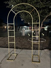 Round Gold Circle Balloon Arch Frame 7 Ft Wedding Backdrop Stand