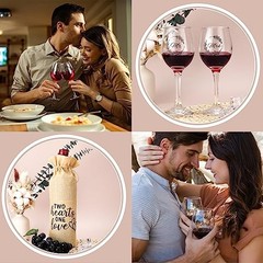Wedding Gifts for Couples 2025,Bride Gifts,Newlywed Mr and mr mrs wine glasses