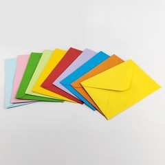50 Pcs Gift Card Envelopes, Assorted Color Mini Envelopes 50 pcs, 10 colors