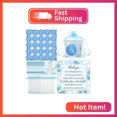 50 Sets Baby Shower Party Favors Including 50 Pcs Unscented Tealight Baby Shower