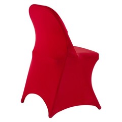 VEVOR 50PCS Red Stretch Spandex Folding Chair Covers for Wedding Party Dining