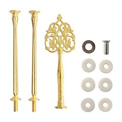 3 Tier 14″ Heavy Metal Cake Stand Holder Fruit Plate Stand Fitting Scepter Gold