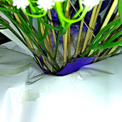 Purple Hydrangea & White Roses Artificial Fake Silk Floral Bridal wedding Decor