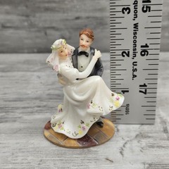 Wedding Cake Topper Bride & Groom Figurine Favor Edwardian or Victorian O’Well