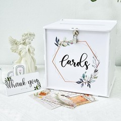 Wedding Card Box with Lock – PVC Gift Box for Reception, Parties & Events