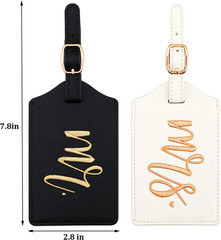 Mr and Mrs Luggage Tags, Bridal Shower Gift Honeymoon Gifts Wedding Gifts for Br
