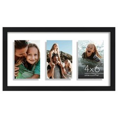 Americanflat 4×6 Collage Picture Frame with Shatter-Resistant Glass – Fits Th…