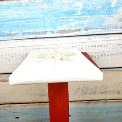 Guest Book Starfish White Color Covered With Soft Silk Fabric USA Seller