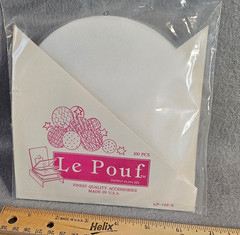 3 Pkgs Vintage Le Pouf NIP Tulle Circles 100 each White Green Yellow Unopened