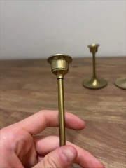 Vintage brass candle holder set of 3 home decor holiday Taiwan classic