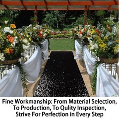 Reusable 4FT x 15FT Black Aisle Runner Tape – Easy Install for Ceremonies