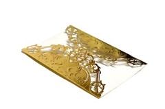 Laser cut wedding invitations