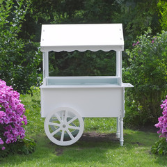 Candy Cart for Party – Cake Stand – Dessert Cart – Decorated with Wheels for Bir