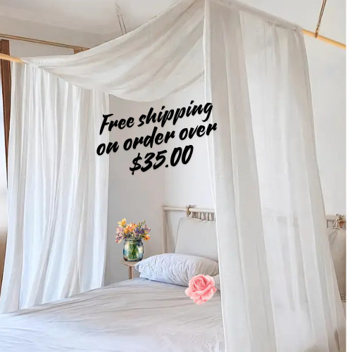 Bed canopy fabric 108″ wide Nylon Tulle, very soft drape, sold by the yard.